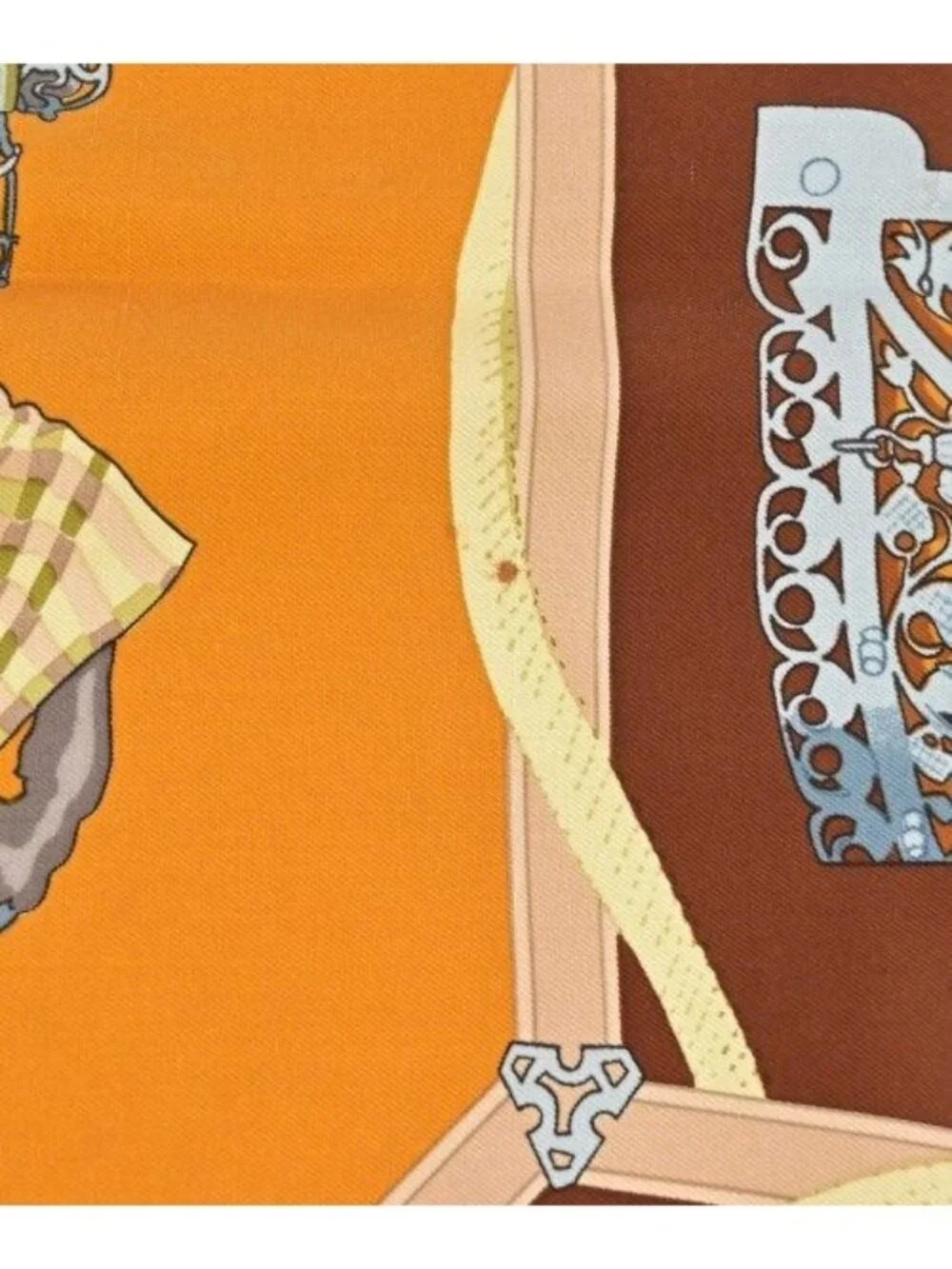 Hermes material scarf scratches